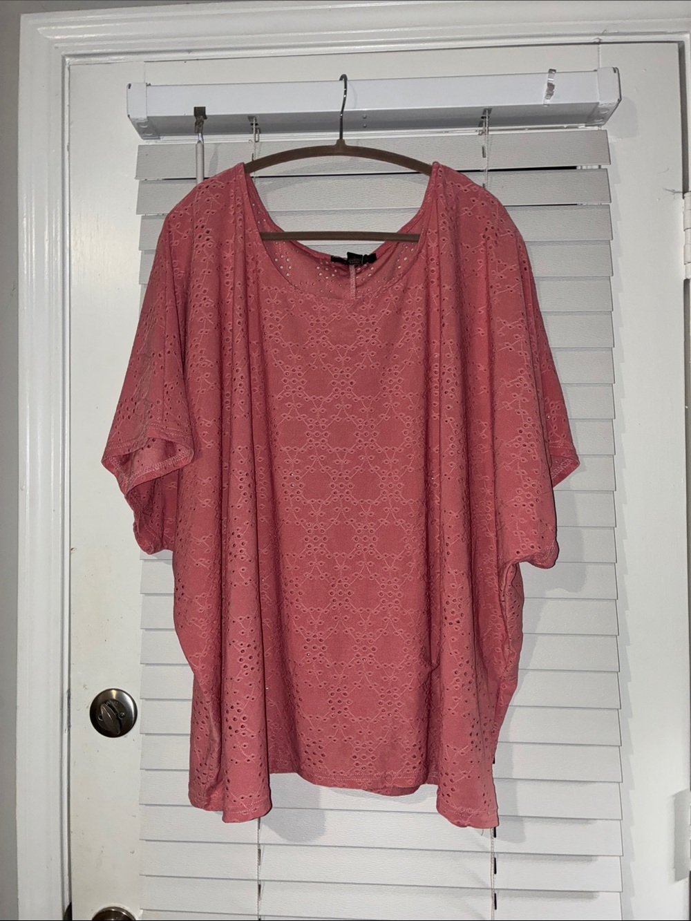 Carolyn Taylor Rose Eyelet Dolman Tunic
